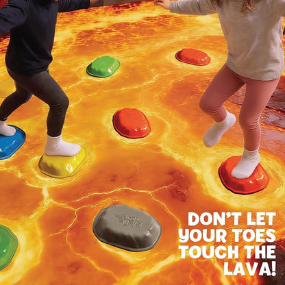 Goliath The Original The Floor is Lava! Game by Endless Games - Interactive Game for Kids and Adults - Promotes Physical Activity - Indoor and Outdoor Safe - Stepping Stones