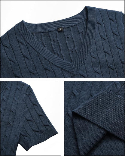 Arach&Cloz Women's Wool Blend Spring Summer Lightweight Business Casual Sweater Tops 2026