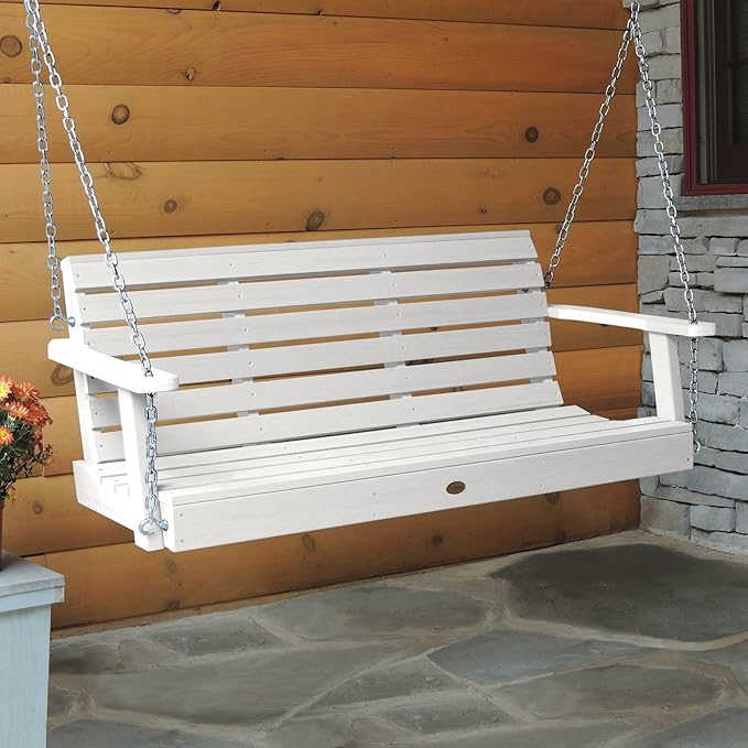 highwood Weatherly Porch Swing 5 Feet, White