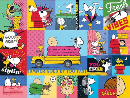 RoseArt - Peanuts - Peanuts Vibes - 300 Piece Jigsaw Puzzle for Adults
