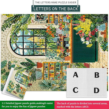 Botanical Garden Puzzles for Adults 1000 Pieces, Jigsaw Puzzles for Adults 1000 Piece, Challenging Game Toys, Impossible Puzzle, Family Decoration Puzzle