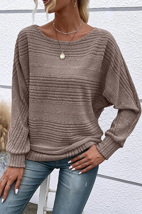 Womens Long Sleeve Shirts Crewneck Tunic Tops Pullover Sweaters Business Casual Blouses Fall Fashion 2026
