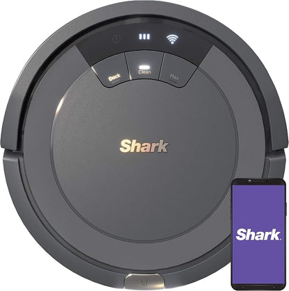 Shark ION Robot Vacuum, Tri-Brush System, Grey, AV753 | Tri-Brush System, Wi-Fi Connected, Works with Alexa & Google Assistant, 120-Min Runtime, Multi-Surface Cleaning