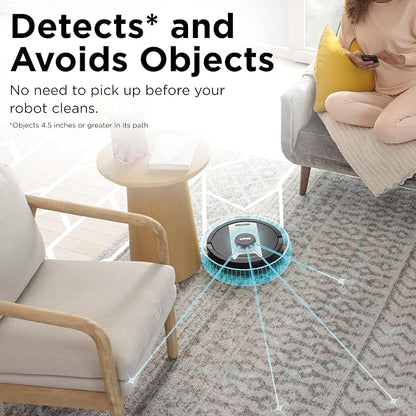 Shark IQ 2-in-1 Robot Vacuum and Mop with Row-by-Row Cleaning, Perfect for Pet Hair, Compatible with Alexa, No Self-Empty Base, Black/Bronze, RV2410WD