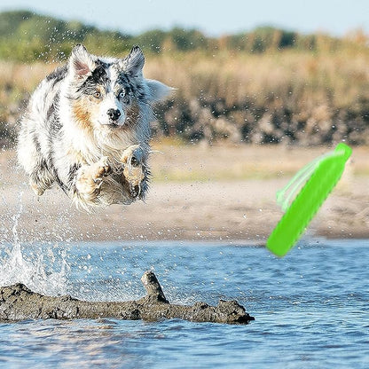 Dog Float Toy - Interactive Training Bumper & Fetching Retrieving Dog Water Toys Dummy Outdoor - Lightweight for Float on the Water Pool Fetch Rope Dog Toys for Small, Medium, Large Dogs