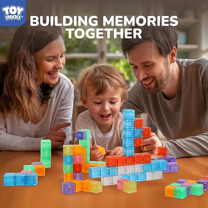 TOY Life 36PCS Magnetic Blocks for Kids Ages 4-8, Magnetic Building Blocks for Toddlers 3-5, Magnet Toys for Toddler, Kids Building Blocks, Toddler Building Toys