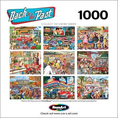 RoseArt - Back to The Past - Backyard BBQ - 1000 Piece Jigsaw Puzzle for Adults