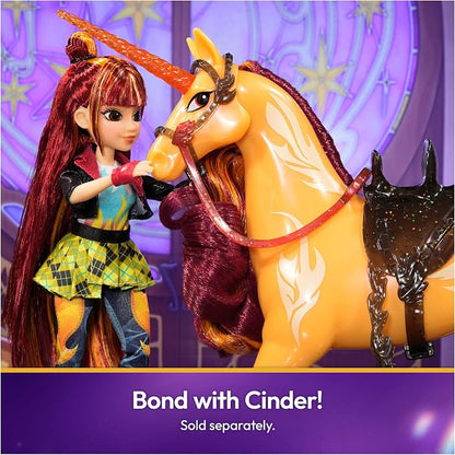 Unicorn Academy, Power of Friendship Valentina with Hand Mirror & 5 Fashion Accessories, 9.5”, Dolls & Unicorn Toys for Girls Ages 4 and up