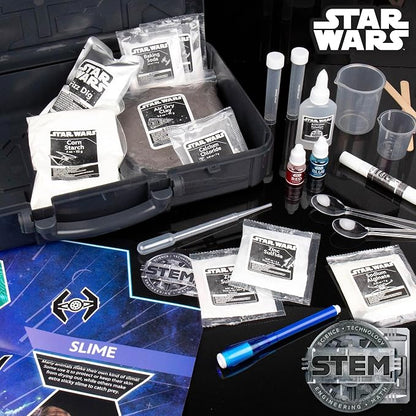 STAR WARS Galactic Chemistry Lab, Science Kit for Kids with 8 Easy Experiments and Reactions, Including DIY Lightsaber, Slime & Earth Science, Toys, Chemistry Set, Gifts for 6 Year Old Boys