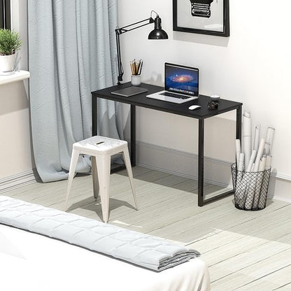 SHW Mission 32-Inch Home Office Computer Desk, Black