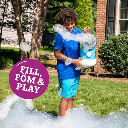 Little Kids Fom Mania Fomalanche Foam Machine| Non Toxic Kid Powered Foam Line|Bonus 21oz of Foam Concentrate to Make tons of Foam|Machine for Parties, Birthdays, Outdoor Fun, Blue