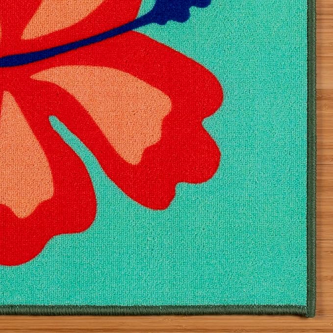 Gertmenian Disney Stitch Waving Area Rug for Children & Teens | Kids Home Decor for Girls & Boys | 4x6 Large, Multi, 27061