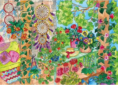 Sunny Bloom Puzzles for Adults 1000 Pieces, Puzzles with Letters on Back, Impossible Hard Difficult Challenging, Precise Interlocking Pieces, Home Wall Decoration & Ideal Gift