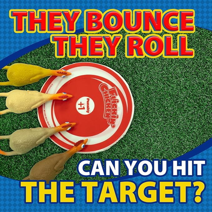 University Games, Flickin Chicken Indoor Outdoor Target Toss Game, The Go Anywhere Game for 2 or More Players Ages 6 and Up