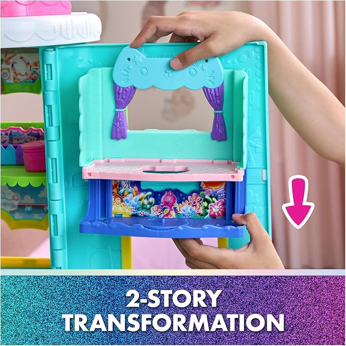 Gabby's Dollhouse: The Movie, MerCat's Spa-wesome Bathroom, Toy Figure, Dollhouse Accessories & Surprise Toy, Kids Toys for Girls & Boys Ages 3 and Up