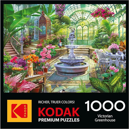 RoseArt - Kodak Premium - Victorian Greenhouse- 1000 Piece Jigsaw Puzzle for Adults