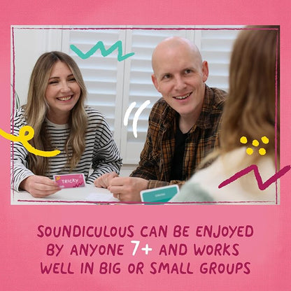 Soundiculous - The Hilarious Family Party Game of Ridiculous Sounds | Fast-Paced, Easy-to-Leam Card Game | Great for Game Night, Travel & Holidays (New Edition)