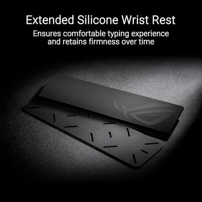 ASUS ROG Azoth Extreme Wireless Mechanical Gaming Keyboard – 75% TKL, ROG NX Snow Linear Switches, PBT Keycaps, Aluminum Chassis, Carbon Fiber, Gasket Mount, Color OLED Screen, PC/Mac Support - Black