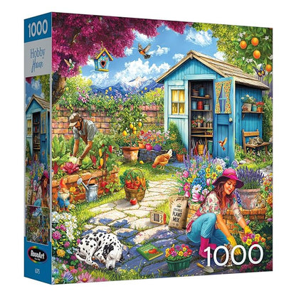 RoseArt - Hobby Haven - Couple in The Garden - 1000 Piece Jigsaw Puzzle for Adults