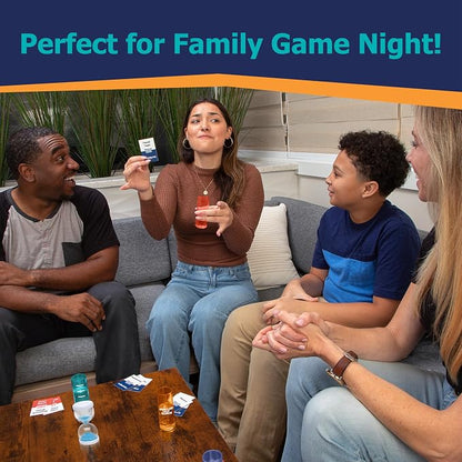 Swallow Your Words Card Games - Board Game for Family Game Night, Sip It, Say It, Don't Spray It, Multiplayer Game, Guess The Phrase Before The Timer Runs Out, Ages 8+