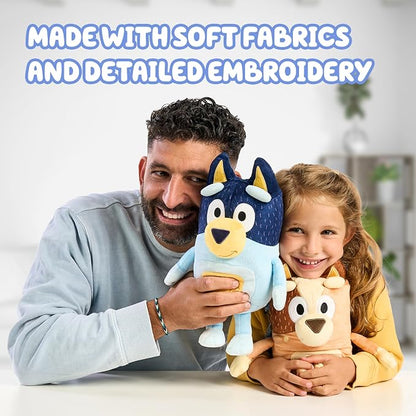 Bluey Heeler Family Stuffed Animals Set of 4, 7-8”, Soft Bingo, Bandit, and Chilli Plush Figure Toys, Cuddly Plush Toys for Kids Ages 3+