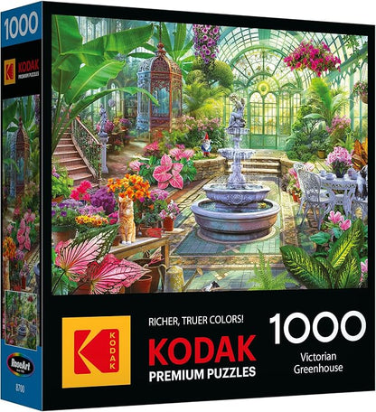 RoseArt - Kodak Premium - Victorian Greenhouse- 1000 Piece Jigsaw Puzzle for Adults