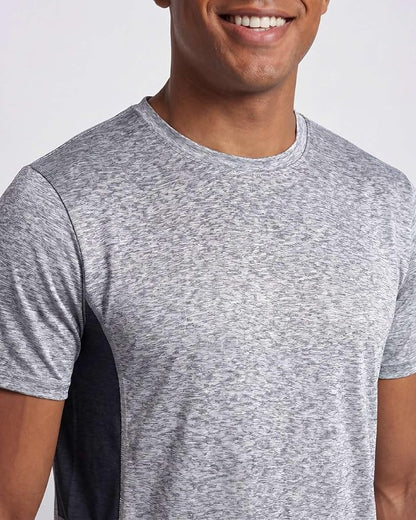 5 Pack Men's Dry Fit Short Sleeve T-Shirt Gym Workout Athletic Running Tee | Cooling, Moisture-Wicking, Crew Neck, Quick-Dry, Breathable, Active, Exercise, Fitness, Basketball, Cycling, Hiking, Tennis