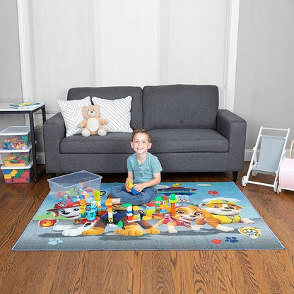 Franco Paw Patrol Kids Room Decor Bundle with Area Rug (69 in x 52 in) and Window Curtains (82 in x 63 in)