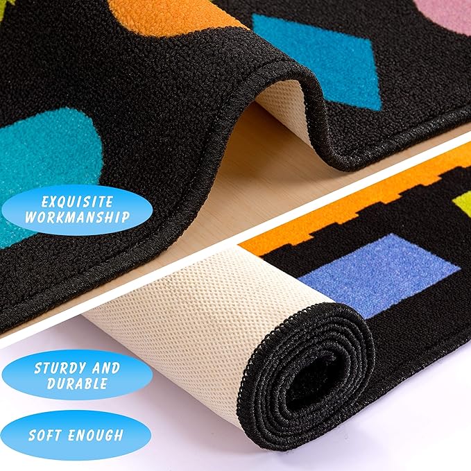 Booooom Jackson Classroom Rug, Large ClassroomSeating Rug 7'5"x13'Classroom Carpet with Non-Slip Backing, Elementary Classroom Area Rug Preschool Rug