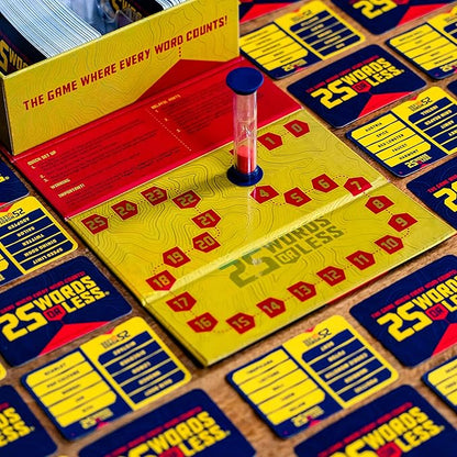 25 Words or Less Board Game, Figure Out the Secret Words Before Time Runs Out, 300 Cards, Timer & Countdown Board Included, Fast-Paced Party Game for Families & Adults,Fun for Game Nights & Gatherings