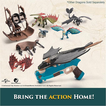 DreamWorks Dragons, 5-Pack Dragon Catcher Set with Hiccup’s Mangler Net Launcher, Kids Toys for Boys & Girls Ages 4 and up