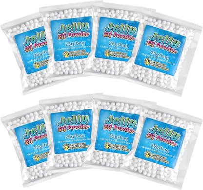 wookidel 8 Packs Magic Water Elf Powder Refill - Aqua Fairy Water Pets Solution Refill, DIY Squishy Maker Kit, Compatible with Most Water Elf Kits, Perfect for Family Parties & Kid's Creative Play