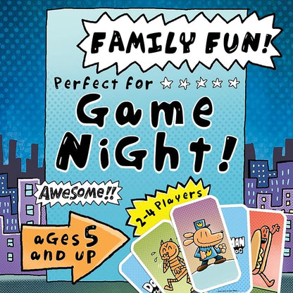 University Games Dog Man Hot Dog Card Game in a Tin , The Fast and Frenzied Collection Game for Kids Featuring Art from the Dog Man Books by Dav Pilkey, for Players Ages 6 and Up
