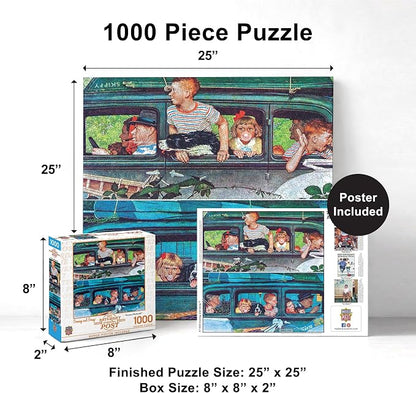 MasterPieces 1000 Piece Jigsaw Puzzle for Adults, Family, Or Youth - Coming and Going - 25"x25"