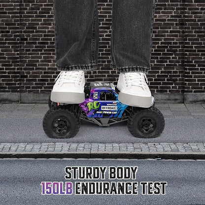 Remote Control Truck,1:12 4x4 Offroad Waterproof RC Trucks Large Amphibious Remote Control Car,Dual Motors Crawler Vehicle, Monster Toys with 2 Rechargeable Batteries, Best Gift for Kids Adults