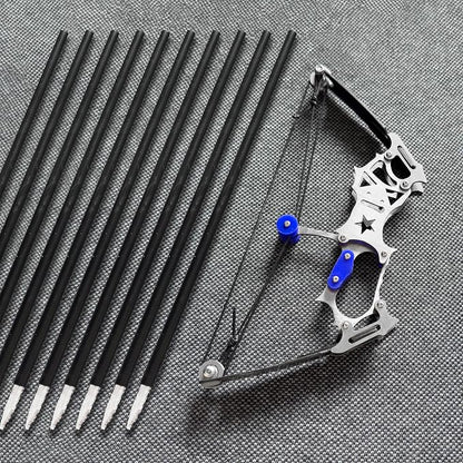 Archery Bow Set Left and Right Hand Compound Bow Hunting Bow Metal Material Catapult RH/LH for Practice Archery