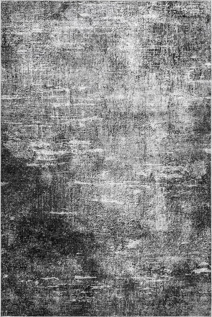 nuLOOM Corinna Modern Abstract Machine Washable Ultra Thin Area Rug, 5' x 8', Charcoal